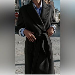 Zara Classic Black Trench Coat